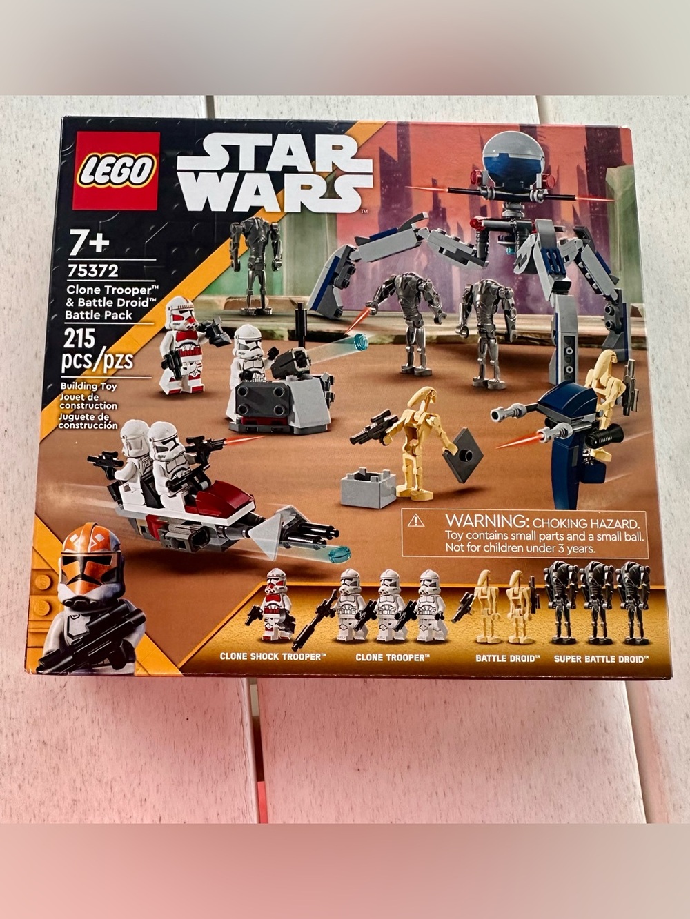 LEGO Star Wars 75372 Clone Trooper & Battle Droid Battle Pack 215 Pieces NIB